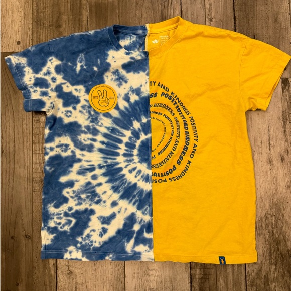 Dutch Bros Other - Dutch Bros Coffee Tie Dye Split Positivity Hippie Short Sleeve T-shirt Medium